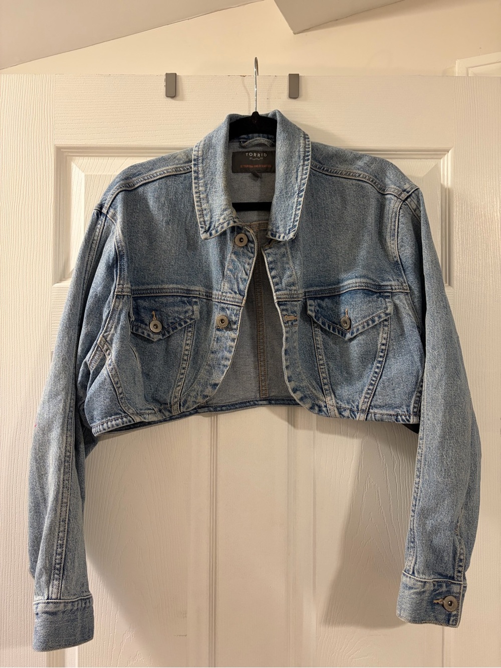 Torrid Cropped Denim Jacket